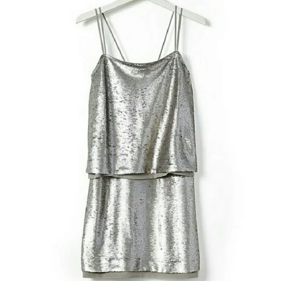 banana republic silver sequin dress Banana Republic | Dresses | Silver Sequin Dress